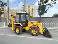 Mesin pemuat Backhoe roda JCB 2CX impor asli bekas dalam stok UK Mini JCB 1CX 2CX 3CX 4CX untuk dijual