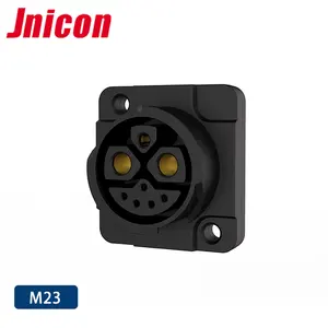 Jnicon M23 50a Push Locking 2+1+5 Core 8 Pin Electric Motorcycle Waterproof Connector For E-scooter