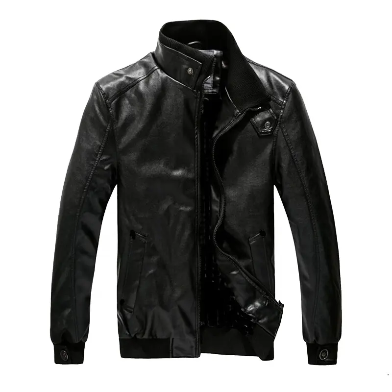 High Quality Leather Jackets Men's Stand Collar Leather Jackets Women Large Size Best Quality Leather Jackets men