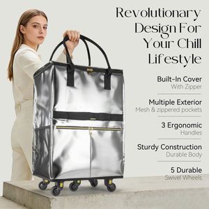 Collapsible Folding Utility Stroller <b>Wagon</b> Cart for Outdoor Activities Picnic Camping Fishing Shopping <b>Foldable</b> Polyester Tote - Product Image 2