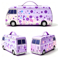 Boîte cadeau personnalisée en forme de voiture avec poignée, tiroir coulissant, boîte d'emballage pour bonbons et friandises, boîte cadeau rigide pour chocolat et bonbons