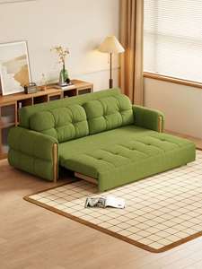 Canapé <span class=keywords><strong>convertible</strong></span> moderne 3 places avec cadre métallique, tissu, inclinable, pliable, extensible, rangement, housse amovible et lavable, pour salon - Product Image 1