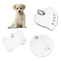 Cadeau promotionnel : Étiquettes métalliques en aluminium anodisé, logo personnalisé gravé, pendentif, carte d'identification pour animaux, collier, médaille pour chien, OEM ODM