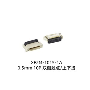 ขั้วต่อ XF2M-2215-1A FPC FFC แบบ 22 พิน ระยะห่าง 0.5 มม. แบบเสียบด้านหน้า ฝาปิดด้านหลัง เชื่อมต่อด้านบนและด้านล่าง - Product Image 4