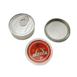 Metal cans for caviar canning Manual sealing food grade 66*27mm tin cans MC-084C