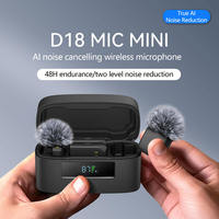 Microphone cravate sans fil 2.4G avec réduction de bruit IA, longue portée et signal puissant pour diffusion en direct sur téléphone portable