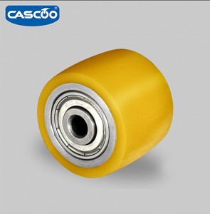 CASCOO Polyurethan-Niedrigprofilrollen Hochwertige Maßgefertigte Braune Blaue Gelbe Grüne Metall-OEM-Stahlrollen und -Räder - Product Image 4