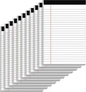 Hot bán trường văn phòng <span class=keywords><strong>10</strong></span> gói tự dính Memo Pads 5x8 inch 80gsm tái chế giấy 25 dòng đục lỗ 30 sheets - Product Image 1