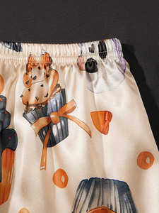 Nuevo Conjunto de <span class=keywords><strong>Pijamas</strong></span> de <span class=keywords><strong>Verano</strong></span> para Mujer, <span class=keywords><strong>Pijamas</strong></span> Casuales con Estampado Temático de Halloween - Product Image 6