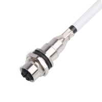 Assemblé M12 8 positions IP67 câble Ethernet droit femelle codé en X CAT6A blindé PBT pour câble électronique MOLEX 5031490800
