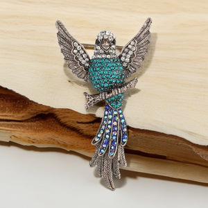 Broche leve de animal, durável para traje de escritório, broche para adultos, decoração colorida com strass - Product Image 5