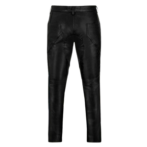 Pantalones de Cuero de Diseño Moderno y a la Moda con Bolsillo Lateral para Hombre, Precio Bajo, Último Diseño, Pantalones de Cuero Modernos para Hombre en Venta - Product Image 2