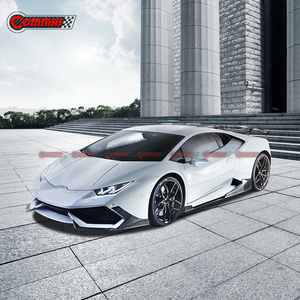สเกิร์ตข้างคาร์บอนไฟเบอร์แบบแห้งสไตล์ MD สำหรับ Lamborghini Huracan LP580 LP610 EVO อะไหล่เปลี่ยนสเกิร์ตข้างรถยนต์ - Product Image 2