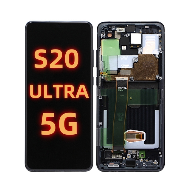 Wholesale Original for Samsung for Galaxy S20 Ultra 5G Lcd Screen Replacement With Frame Oled Display