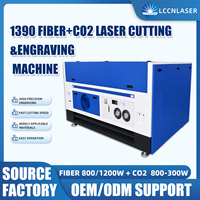 Équipement laser hybride fibre CO2 LCCNLASER pour la découpe et la gravure de précision de bijoux, métaux et non-métaux (or, argent, laiton, cuivre)