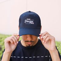 Casquette de baseball personnalisée GotPrint avec logo/texte brodé, design 6 panneaux, fermeture réglable, 100% coton, lavage à la main uniquement