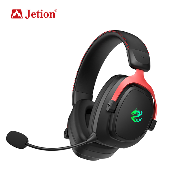 Tri-Mode Over Ear Gaming Headset PJT-DEP2516 2.4G Wireless for Wired 50mm Driver Closed-Back RGB  PJT-DEP2516