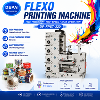 Machine d'impression flexographique automatique à grande vitesse, type superposé, deux rouleaux, 4 couleurs, pour film plastique, feuille, étiquette, sac en papier