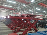 Cric hydraulique à ciseaux pour véhicules de 5 tonnes (5000 kg), type souterrain, pour l'alignement des automobiles