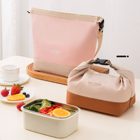 Isolierte Lunchbox-Tragetasche, einlagige Bento-Tasche mit tragbarer Kälteisolierung für Reis und Mittagessen.