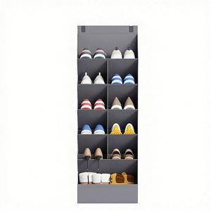 Over-the-Door Shoe Organizer Hanging 11 Pockets 5 Layers Space-Saving Non Woven Closet Door Storage <b>Bag</b> - Product Image 2