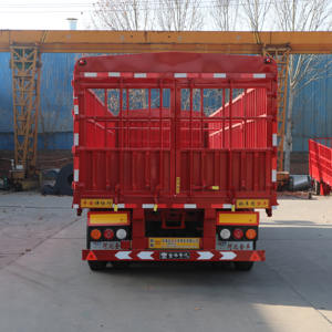 Semi-remorque à paroi latérale/cargo de 12 m/14 m/16 m/18 m pour marchandises en vrac/animaux/légumes/fruits - Product Image 5