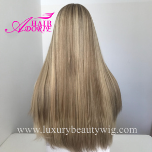 Parrucche Kosher 100% <span class=keywords><strong>Capelli</strong></span> Vergini Europei della Fabbrica di Qingdao, Parrucca Ebraica Trasparente con Radici Bionde, Ricci Slavici Russi - Product Image 4