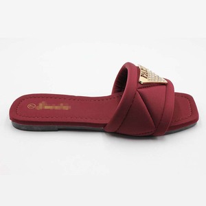 Sandalias Planas de Verano para Mujer con Decoración Metálica, Chanclas de Playa, <span class=keywords><strong>Zapatos</strong></span> Casuales para Dama, Venta al Por Mayor del Fabricante - Product Image 4