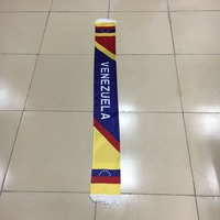 Écharpe en polyester tricotée personnalisée avec drapeau du Maroc pour les supporters de football, automne longue