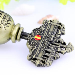 Оптовая продажа, Европейский туристический сувенир на заказ, металлический ресторан, латунный обеденный звонок - Product Image 5