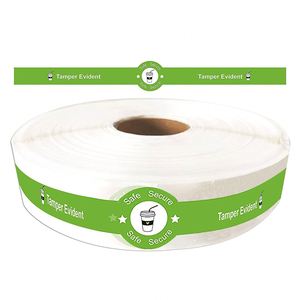 Etiquetas Autoadhesivas Seguras, a Prueba de Manipulación, Impermeables y Anti-Falsificación para Tapas de Vasos de Bebidas, Material BOPP, Impresión Offset 3 - Product Image 5