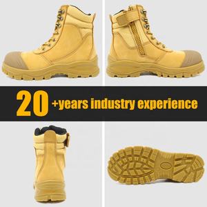 <span class=keywords><strong>Stivali</strong></span> Antinfortunistici Alta Qualità <span class=keywords><strong>in</strong></span> Pelle Nabuk Gialla <span class=keywords><strong>con</strong></span> Suola <span class=keywords><strong>in</strong></span> PU e <span class=keywords><strong>Gomma</strong></span>, Puntale <span class=keywords><strong>in</strong></span> Fibra di Vetro Anti-schiacciamento, Anti-perforazione e <span class=keywords><strong>Cerniera</strong></span> per Uomo - Product Image 2