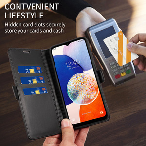 Étui portefeuille en cuir PU pour <span class=keywords><strong>Samsung</strong></span> <span class=keywords><strong>Galaxy</strong></span> A57 A37 A17 A07 avec doublure anti-scanner, plusieurs fentes, support pliable robuste pour téléphone - Product Image 5