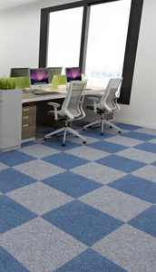 Dalles de moquette décoratives PP, dernier design, usage commercial, bureau, maison, résistantes aux taches, faciles à nettoyer, antidérapantes, écologiques - Product Image 4