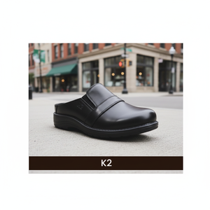 Zapatos de seguridad de cuero genuino con estilo para hombre, ajuste cómodo, construcción duradera, con cordones, para uso diario en el trabajo, suela resistente - Product Image 1