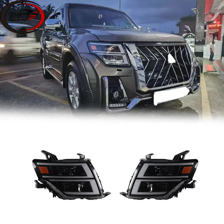 CZJF nouveau Signal dynamique Animation DRL accessoires phares LED pour Pajero V97 V98 V93 2006 2007 2008 2009 2021