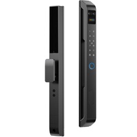 Cerradura Inteligente para Puerta Exterior Tuya con Huella Dactilar, Contraseña, Reconocimiento Facial, Impermeable, de Aluminio, con Conexión Wi-Fi y App Tuya