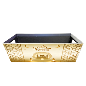 Boîtes cadeaux en carton recyclé <span class=keywords><strong>de</strong></span> haute qualité personnalisées pour l'Aïd musulman, le Ramadan Kareem, avec doublure en éponge pour l'emballage <span class=keywords><strong>de</strong></span> collations et <span class=keywords><strong>de</strong></span> bonbons - Product Image 3