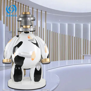 Escultura Abstracta de Personaje de Dibujos Animados, Figura Contemporánea de Fibra de Vidrio para Montar en el Suelo, Pieza de Arte Decorativa - Product Image 1