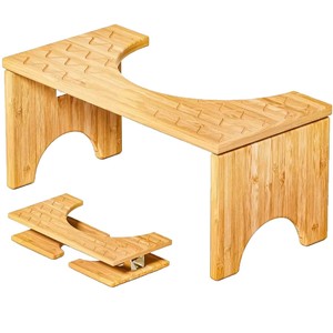 Cross-border <b>bamboo</b> toilet <b>stool</b>, bathroom footrest, squat toilet, household children's toilet, footstool, squat toilet, toilet - Product Image 2
