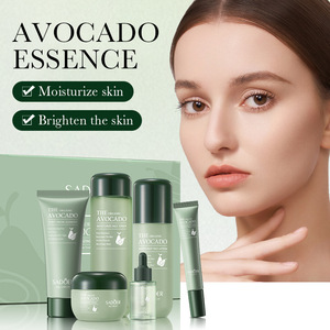 Avocat <span class=keywords><strong>beauté</strong></span> produits pour le visage et soins <span class=keywords><strong>de</strong></span> la peau personnels ensemble rajeunissant pour les femmes hydratant blanchissant la peau ensemble <span class=keywords><strong>de</strong></span> six pièces - Product Image 2