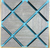 Panneau acoustique en MDF, grille insonorisante, panneau mural décoratif en bois, design 3D, léger, réduction du bruit, utilisation intérieure