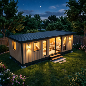 Cabane de jardin préfabriquée She Shed House pour l'arrière-cour, pièce de loisirs confortable au design élégant, installation facile, entretien réduit, pour l'extérieur - Product Image 2