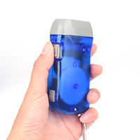 Lampe de poche Mini à 3 Led à manivelle, lanterne portable compacte, générateur, secoueur, usage extérieur, lumière d'urgence, dynnamo