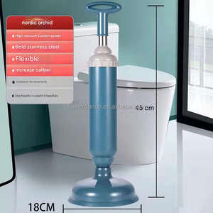 Pompe à déboucheur de toilettes en silicone haute pression, anti-obstruction, nettoyeur de canalisations, dispositif de dragage de tuyaux, fournitures de nettoyage pour salle de bain et évier de cuisine - Product Image 4