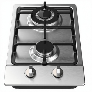 Estufa de gas de 2 quemadores, duradera, de acero inoxidable, impermeable, para uso doméstico, con 1 año de garantía - Product Image 3