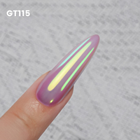 Poudre chromée Aurora GleamTap Cushion de YOKEFELLOW, 0,5 g-GT115 avec applicateur, pigment iridescent sirène pour la décoration des ongles