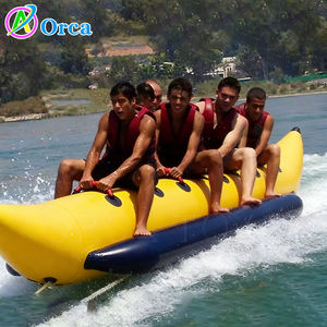 Bateau gonflable jaune en forme <span class=keywords><strong>de</strong></span> banane, requin, <span class=keywords><strong>baleine</strong></span>, bateau <span class=keywords><strong>de</strong></span> loisirs nautiques pour adultes, jeu <span class=keywords><strong>de</strong></span> sports nautiques - Product Image 3