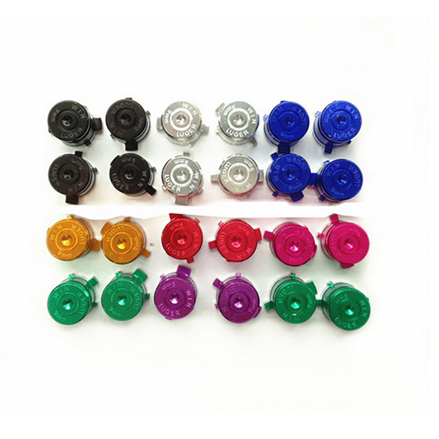 Metal Aluminum Alloy Bullet Button for PS4/ps3 Controller Button a B X Y Buttons Mod
