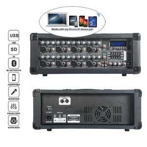 Professional 1000W PA <b>Speaker</b> System 2X12\" Subwoofer TWS Set 8-Channel Mixer Sound Box /AC Personal PA <b>Speaker</b> System S - Product Image 2